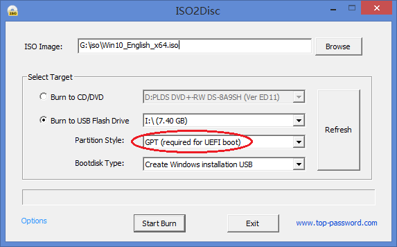 bootable usb gpt or mbr